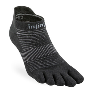 Injinji Performance Run Lightweight No-Show Black