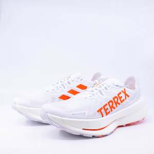 Adidas Terrex Agravic Speed Ultra (D Standard Mens) White/ Orange/ Gray