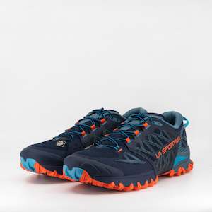 La Sportiva Mens: La Sportiva Bushido 3.0 (2E Wide) Mens Deep Sea/Cherry Tomato
