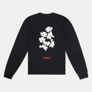 Mens Clothing: Bandit NanoMesh™ Abstract Floral Long Sleeve Unisex - Black