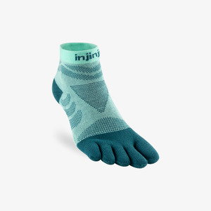 Injinji Ultra Run Womens Performance Midweight Mini Crew Glacier