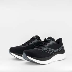 Saucony Triumph 23 (2E Wide) Mens Black/White