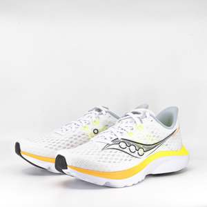 Mens Neutral: Saucony Kinvara 16 (D Standard) Mens White/Citron
