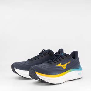 Mens Neutral: Mizuno Wave Sky 9 (D Standard) Mens Baritone Blue/Citrus/Capri Breeze