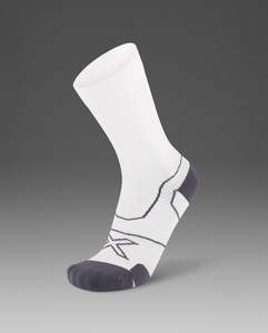 2XU Vectr Cushion Crew White/Grey Sock