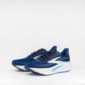 Brooks Ghost 17 (D Wide) Womens Navy/Green/Turquoise