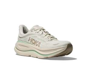 Womens Neutral 1: Hoka Bondi 9 (B Standard) Womens Truffle Sea/ Salt Glass