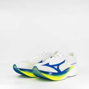 Mizuno Hyperwarp Elite (D Width) Unisex White/ Lightning Yellow/ Dazzling Blue
