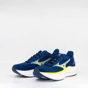 D Standard: Mizuno Wave Inspire 22 (D Standard) Mens Estate Blue/Lightning Yellow/Lightning Yellow