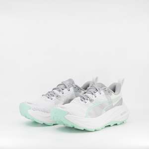 Womens Door To Trail: Puma Voyage Nitro 4 (B Standard) Womens Feather Grey- Mint melt