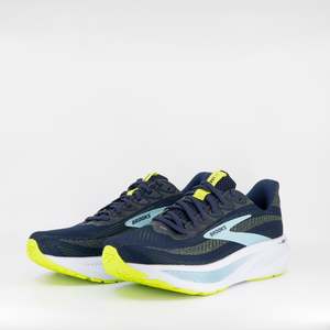 Brooks Ghost 17 (2E Wide) Mens Peacot/Lime/Blue