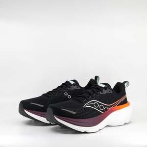 D Standard: Saucony Hurricane 25 (D Standard) Mens Black/Crimson