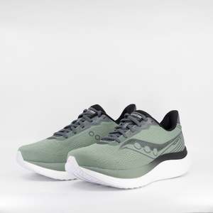 Mens Neutral: Saucony Triumph 23 (2E Wide) Mens Iceberg/Carbon