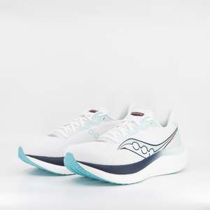 Saucony Triumph 23 (B Standard) Womens White/Navy