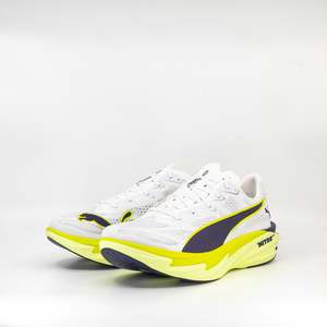Puma Deviate Nitro Elite 4 (D Standard) Mens White-Apple Spritz/Lux Lime