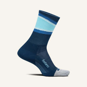 Feetures Elite Light Cushion Mini-Crew Blue Bounce