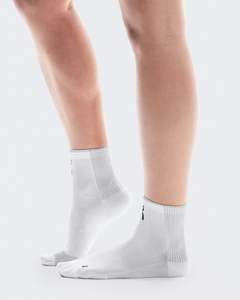 On Performance Run Sock Mid - White/Glacier