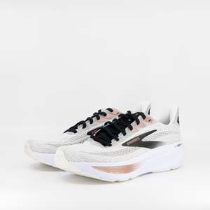 Brooks Ghost 17 (B Standard) Womens White/Black/Rose Gold
