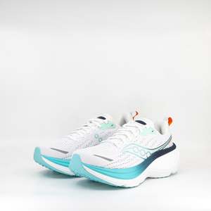 Saucony Hurricane 25 (B Standard) Womens White/Navy