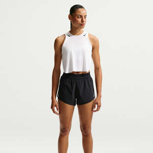 Nike AeroSwift Womens Mid-Rise 3" Running Shorts - Black