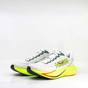 Hoka Mach 7 (D Standard) Mens Frost/Neon Yuzu