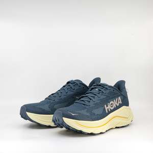 Mens Neutral: Hoka Challenger 8 (2E Wide) Mens Faded Navy/Pampas Grass