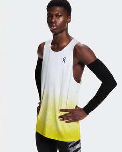 On Zero Singlet Mens White / Lime