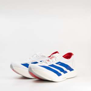 Adidas Adizero Adios Pro 4 (D Standard) Mens Cloud White/Royal Blue / Pure Ruby