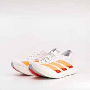 Adidas Adizero Adios Pro 4 (D Standard) Mens Cloud White/Lucid Orange/Lucid Red