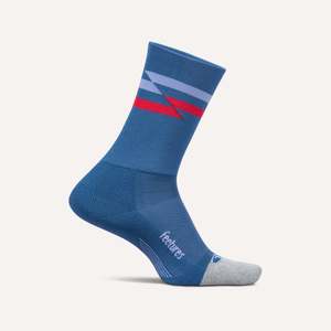 Feetures Elite Light Cushion Mini Crew Blue Track