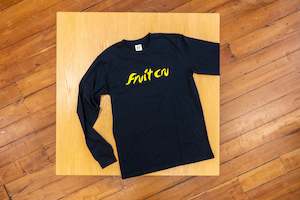 Fruit Cru Long Sleeve Logo Tee (Black)