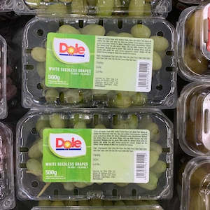 Fruit: Grapes Seedless Green 500g USA