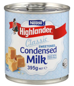 Condensed Milk Sweetened Nestle Highlander 395g*