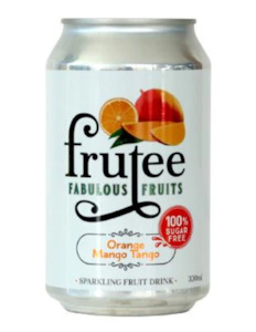 Mint: Frutee Sparkling Fruits Orange and Mango 330ml