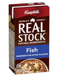 Groceries: Campbell's Real Stock Fish Stock Liquid 500ml
