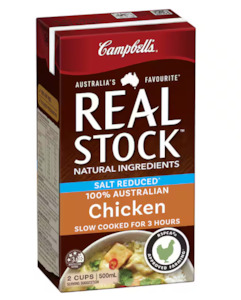 Campbell's Real Stock Salt Reduced Chicken Stock Liquid 500ml