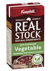 Groceries: Campbell's Real Stock Vegetable Stock Liquid 500ml