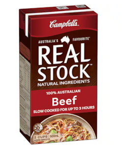 Groceries: Campbell's Real Stock Beef Stock Liquid 500ml