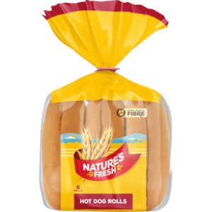 Nature's Fresh Hot Dog Rolls 6pk