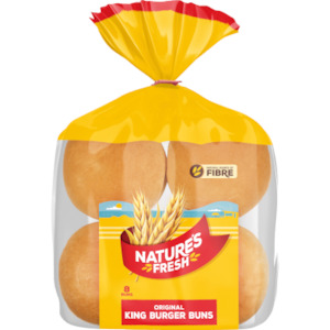 Groceries: Nature's Fresh Original King Burger Buns 8pk