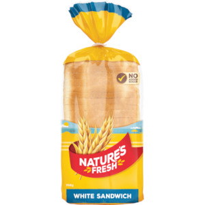 Nature's Fresh White Sandwich Bread 700g