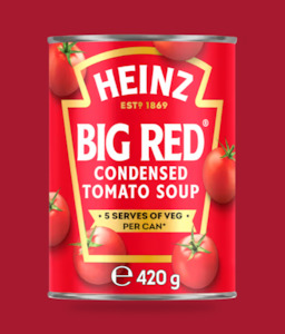 Bread Snacks: Soup Tomato Big Red Heinz 420g