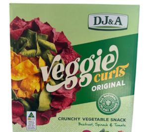 Dried Fruits And Vegetables: Chips Vegie Curls DJ & A 20g