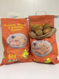 Potatoes Masters 5kg Agria Orange New Season each NZ