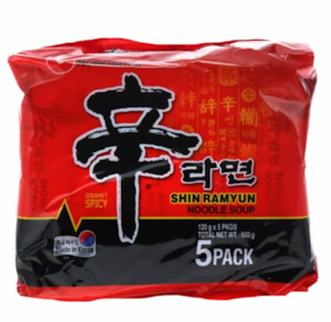 Noodle Shin Nongshim 5 x 120g*
