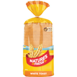 Eggs: Nature's Fresh White Toast Bread 700g
