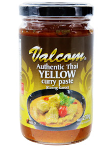 Curry Pastes Sauces: Paste Curry Yellow Valcom 230g*
