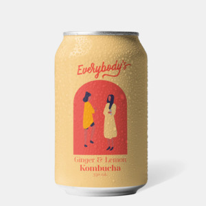 Groceries: Kombucha Everybodys Ginger and Lemon 330ml