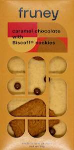 chocolate bar: Caramel chocolate & Biscoff cookies bar