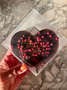chocolate: Dark raspberry Heart